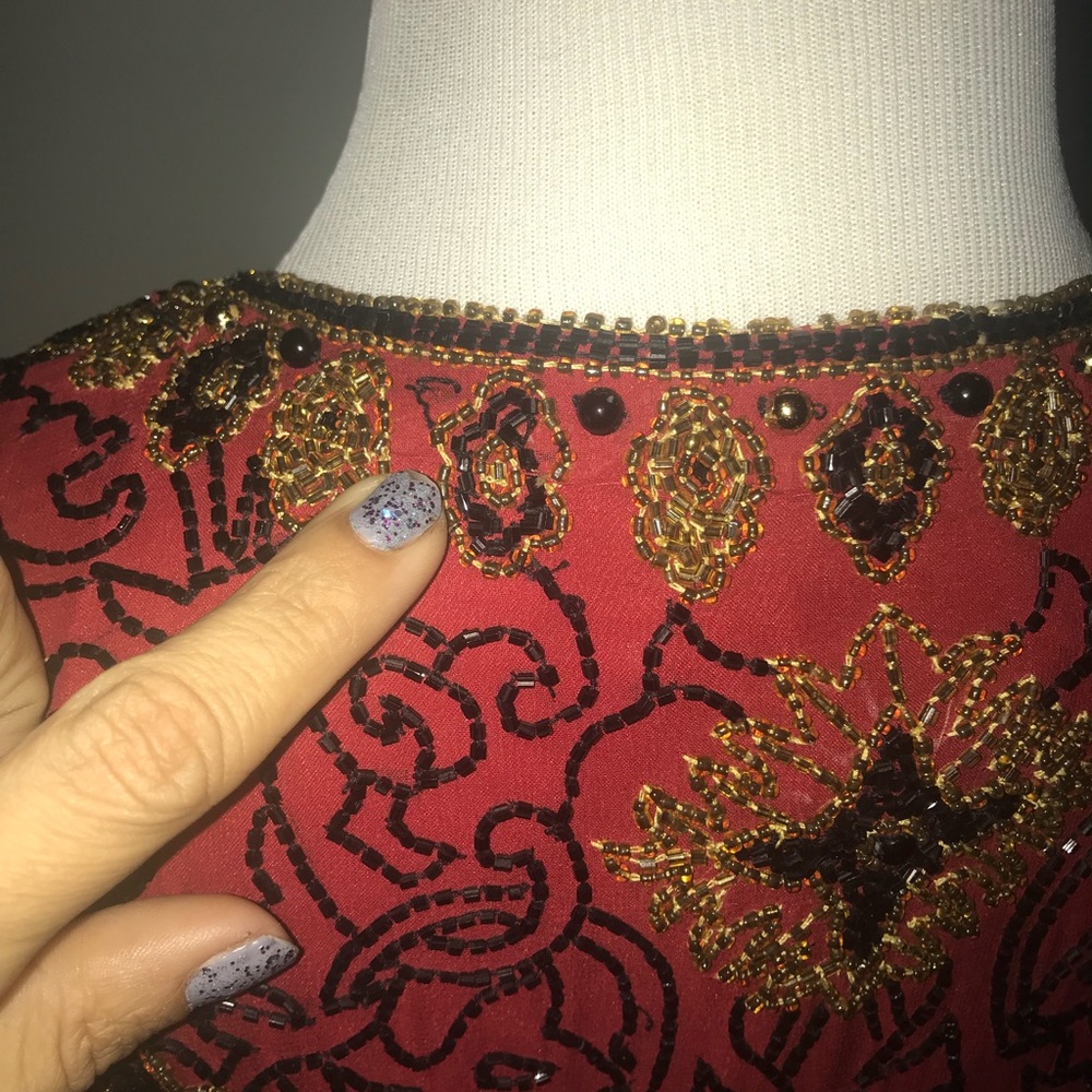 Vintage rad beaded jackets - Picture 5 of 6